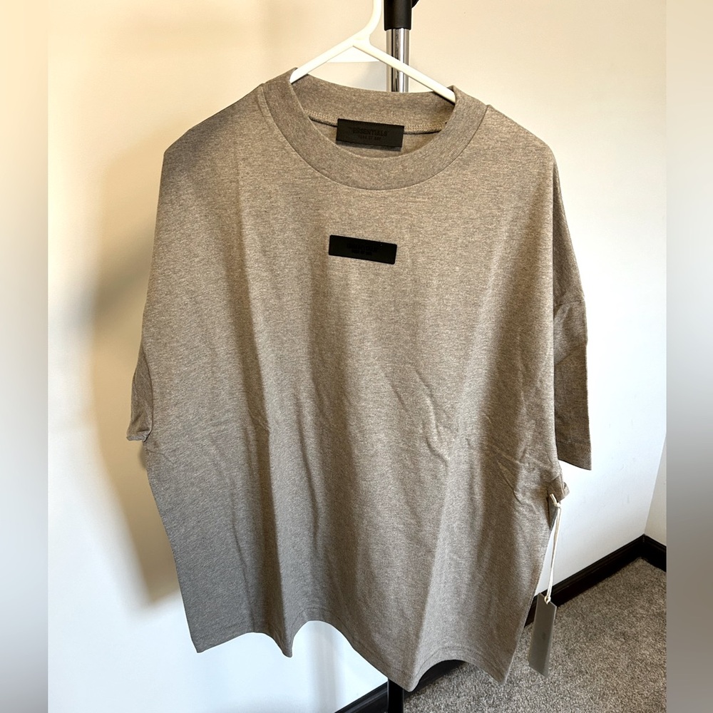 Fear of God Essentials T-Shirt Heather Gray Sz:S